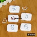ABS Cartoon Animation Grind Portable Mini Contact Lens Case for Kit Holder Storage Eye Care Container with Mirror Lenses Box. 