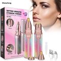 Wenefang Facial Rechargeable Battery Hair Remover Mini Electric Epilator 2025 New Lipstick Shape Lady Hair Remover 2 IN 1 - CF-001B. 