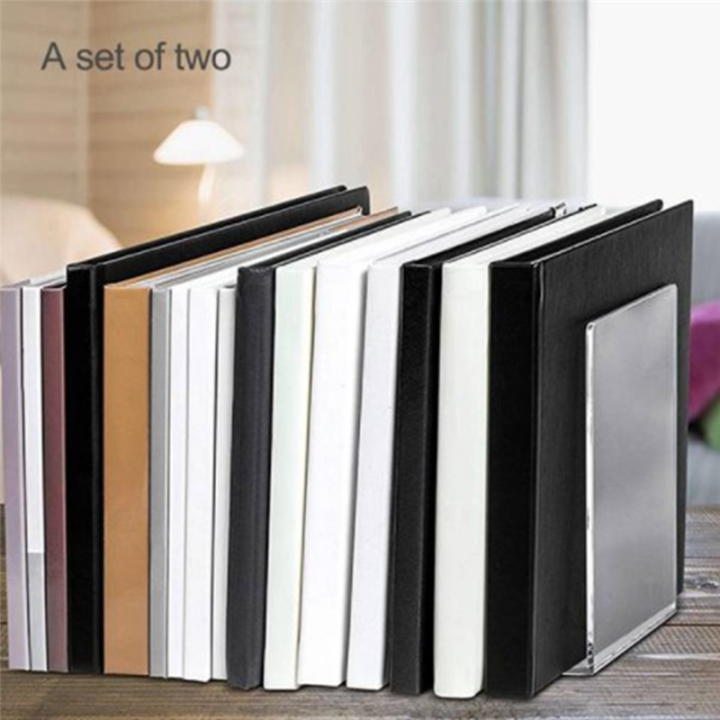 10PCS%20Transparent%20Acrylic%20L-Shaped%20Bookshelf%20Baffle%20Bracket%20Book%20Rack%20-%20Image%203