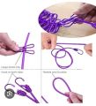 Cloth Drying Rope with 12 Clips and Cloth Hanging Rope for Cloth Drying Multicolor. 