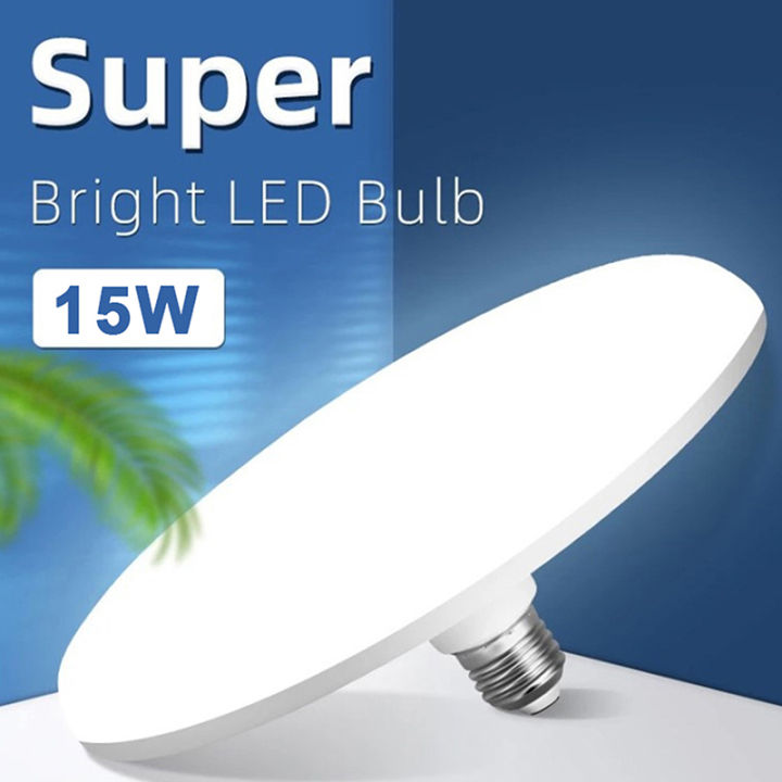 220V LED Bulb E27 Led Lamp Super Bright 15W UFO Leds Lights Garage ...