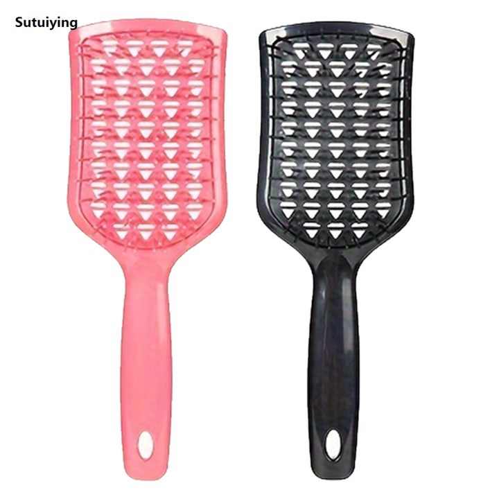 Sutuiying%202pcs/set%20hair%20brush%20Hollow%20Multi%20Teeth%20Comb%20Diamond%20Fluffy%20High%20Portable%20Head%20Top%20Tool%20Dry%20Dual%20Massage%20Scalp%20Hairdressing%20tools%20-%20Image%207