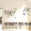 Trees, Birds and Hearts Wall Stickers 95cm(H) x 135cm(W). 