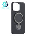 Phone Case with 360-degree Rotatable Magnetic Ring Stand Shockproof Translucent Phone Cases for iPhone15/PLUS/Pro/Pro Max. 