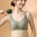 Chest number soft support female beautiful back big push-up bra, seamless one-piece, underwire-free, adjustable sports thin text. 