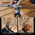 Wenefang Wood Handle Removable Three-stage Gas Burner Outdoor Camping 2025 New Torch Cooking Bbq Igniter Cassette Gas Tank Highpower Flame. 