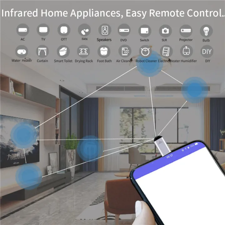 NAMUNY%202X%20Wireless%20Smart%20Phone%20IR%20Transmitter%20Infrared%20Blasters%20Mini%20Remote%20Controller%20for%20Android%20Type%20C%20-%20Image%204