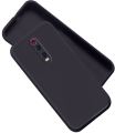 Back Case for Mi Redmi K20 / K20 Pro Liquid Silicone Cover With TPU & Matte Finish - Black. 