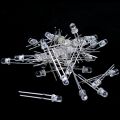 40 Pieces 3mm White LED Lamp Light Emitting Diode DC 2.5V-3V. 