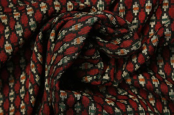 Dhaka Cloth 1 Meter Cotton Blend Edge Sewed