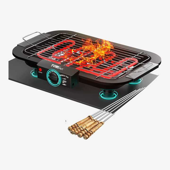 Barbeque Grill Toaster Multi function 2000W Heating Smokeless Carbon ...