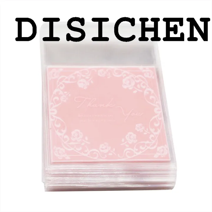 DISICHEN%20Fashion%2050%20Pcs%207*10cm/7*7cm%20Cute%20Pink%20Bow%20Design%20Cake%20Gift%20Packages%20OPP%20Bags%20Plastic%20Candy%20Cookies%20Biscuits%20Bags%20Wedding%20Party%20Supplies%20-%20Image%207