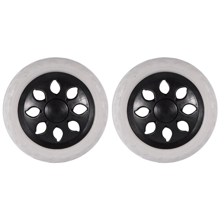 2 PCS Black White Plastic Core Foam Cartwheel Casters