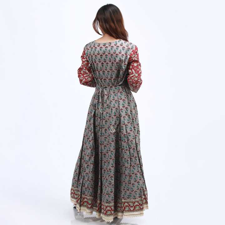 Multicolor%20Cotton%20Printed%20Anarkali%20Kurta%20Plazzo%20With%20Shawl%20Set%20For%20Women%20-%20Image%208