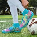 Men's Football Boots Cleats FG Soccer Cleats Athletic Hightop Shoe Competition/Training. 