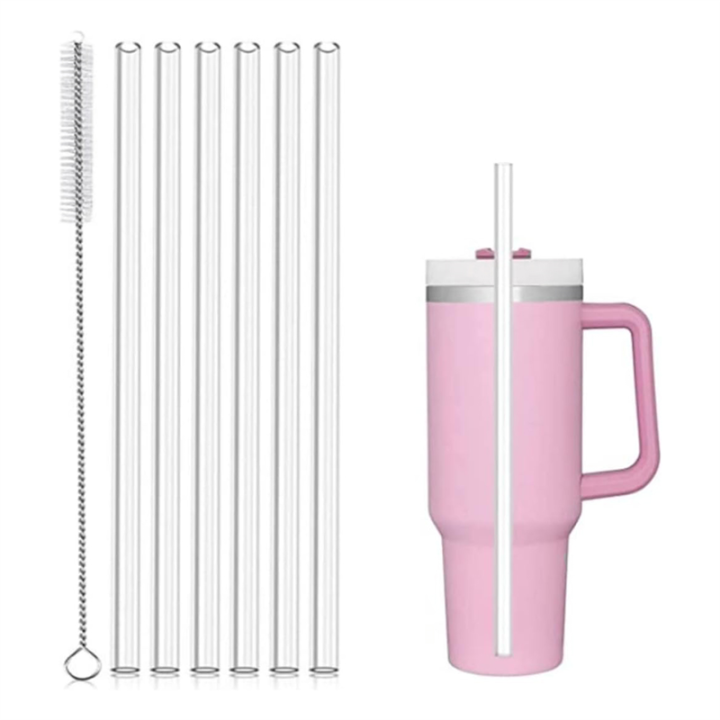 6%20Piece%20Replacement%20Straws%20Transparent%20Reusable%20With%20Cleaning%20Brush%20For%2040Oz%20Tumbler,Cup%20Straw%20For%20Tumbler%20Accessories%20-%20Image%208