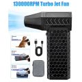 Cleaning Wind Speed 52m/s 130000RPM Turbofan Powerful Dust Blower High Power Jet Fan Dust Removal Mini Air Duster. 