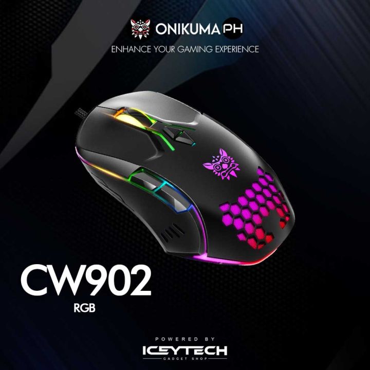 ONIKUMA CW902 Professional Gaming Mouse with RGB