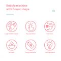 Rose Flower Bubble Machine - Enchanting Summer Party Fun. 