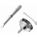 ARELENE 1 Set Teardrop Shape Of Waterdrop Cremation Urn Necklace & 1 Pair You Heart Shape Couple Key Chain Ring. 