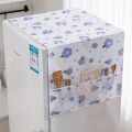 Dust Cover With Storage Pockets For Fridge and Washing Machine, Waterproof Dust Proof Refrigerator Fridge Cover. 