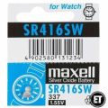 Maxell SR416SW 1.55V Zero Mercury Silver Oxide 337 Battery for Watches, Calculator and Electronic Devices. 