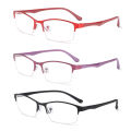 Metal Reduces Eye Strain Half Frame Myopia Glasses Prescription Eyeglasses Computer Goggles Short-sighted Eyewear. 
