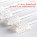 Mengshan【2025 Version】 2025 NEW Oral Baby Paper Stick Gauze Disposable Baby Special > 30pcs/Box Tongue Cleaner Toothbrush Cleaning Brush Stick Teeth Care. 