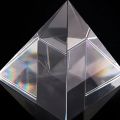 Prism Optical Glass Pyramid 40mm High Rectangular Polyhedron Suitable for Teaching Experiments. 