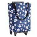 FORIDE Folding Shopping Bag Lady Big Cart Shopping Bag Storage Bag Portable Buy Vegetable Trolley with Wheels Market. 