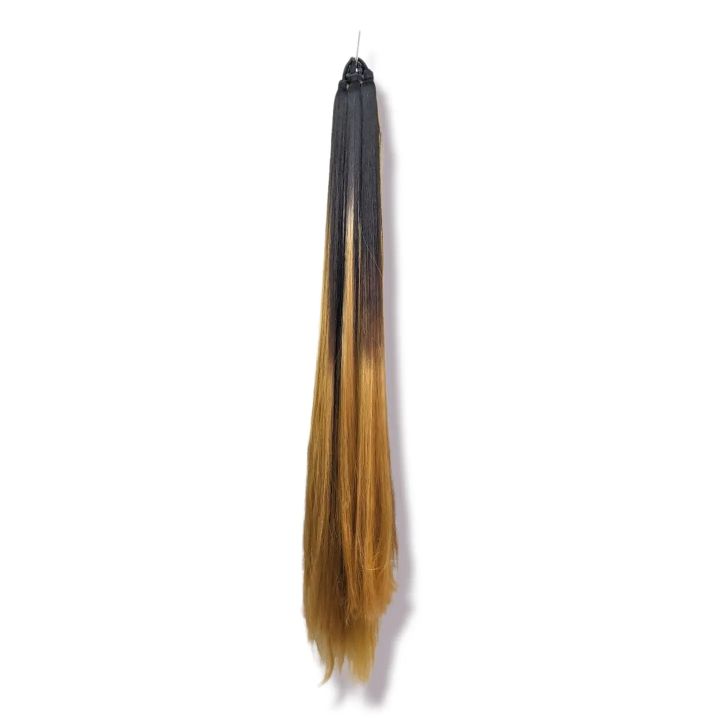 Lachha In Black To Gold/Braid Hair Extnesion/Braiding Ponytail Extension