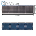 Wenefang MAX7219 LED Microcontroller 4 In one Display with 5P Line Module Fifty percent discount 5V Operating Voltage for Arduino DIY 8x8 Dot Matrix Common. 