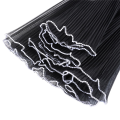 NCANRUI 3pcs Bouquet Wrapping Paper, 11in X 4.5 Yards for Each Pearl Edge Flower Packaging Fabric, (Black). 