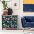 Artsy Home Rattiya Tropical Floral Pattern Wall Sticker Decal for Home Decor, 120cm x 40cm. 