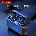 Wenefang Sutuiying Lenovo Original HT18 TWS Wireless Headphones True Bluetooth 5.0 Portable Luxury Earphone Ear Buds HIFI Stereo Headset 1000mAH Mic Touch Headset. 