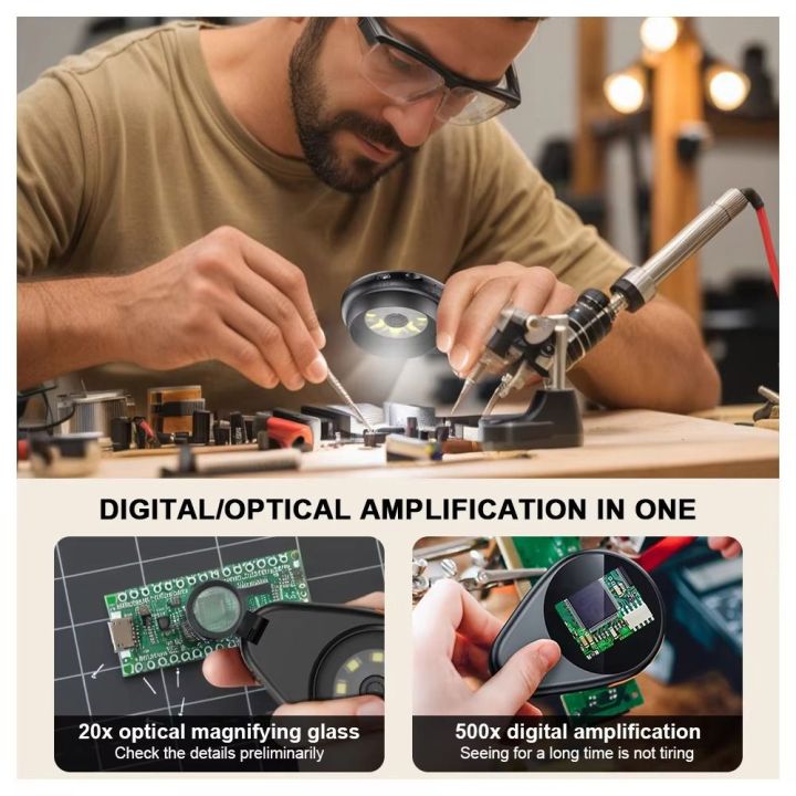 High Quality Auto Focus Digital Microscope 500X Magnification 2MP ...