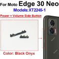 Power Volume Button For Motorola MOTO Edge 30 Neo Pro Edge 30 Ultra Edge X30 On OFF Power Volume Side Key Flex Cable Parts. 