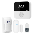 WIFI Wireless Smart Gateway Emergency Caller SOS Voice Alert Anti-Theft Door Magnet Infrared Detector. 