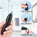 Nose Hair Trimmer, Professional Painless Nose and Ear Hair Trimmer with Waterproof Double-Edge Blade, USB Rechargeable Nose Hair Trimmer with, for Men and Women (Black). 