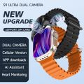 Premium S9 Ultra Smart Watch with 4G SIM Support & Dual Camera working, App Store Working, Google Maps, Facebook, YouTube, Android, Sports Features, Smart Watch With Working Sim & Camera. 