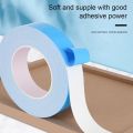 10Meters/Roll New Blue Film White Double Sided Tape Strong Self Adhesive Multifunctional PE Foam Tape 10/15/20/30mm Width Sponge Strip Fixed Pasted Tapes. 