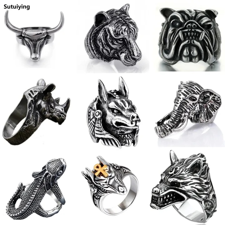 Sutuiying%20Ring%20For%20Men%20Gothic%20Punk%20Retro%20Male%20Ring%20Adjusta%20Exaggeration%20Ferocious%20Snake%20Wolf%20Lion%20Tiger%20Bulldog%20Exquisite%20Alloy%20-%20Image%202