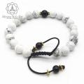 Unisex Howlite Stone Wrist Malla/ Bracelet. 