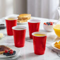 50pcs/Set Red Disposable Plastic Cup Party Cup Bar Restaurant Supplies Household Items For Home Supplies Cologo. 