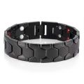 Health Care Stainless Steel Acupoint Massage Hematite Energy Healing Magnetic Therapy Bracelet Detachable Bangle. 