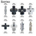 Adapter Mounting Inch M8M6/3 to 1 Crane Man Camera Screw Male Plug/41/485/8M4M5M10M12 Tripod Quick Release Plate for DSLR Ball Joint. 