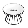 Cat-Bowls, Elevated Cat-Bowl, Raised Ceramic Cat-Dish with Metal Stand,Pet Water or Food Feeding Station,Dishwasher Safe. 