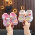 Children's slippers summer baby 2024 New cute flower soft bottom indoor non-slip children's sandals hole shoes. 