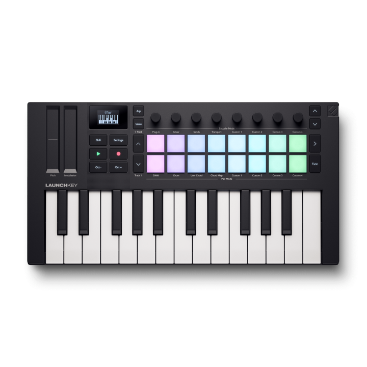 Novation Launchkey Mini MK4 – 25-Key MIDI Controller with RGB Pads and ...