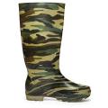 Men's High-Heeled Rain Boots Camouflage Rain Boot Non-Slip Wear-Resistant Acid And Alkali Warm Water Shoes Round Toe Shoe Rain Boots For Man. 